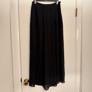 Under Skies Classic Black Maxi Skirt